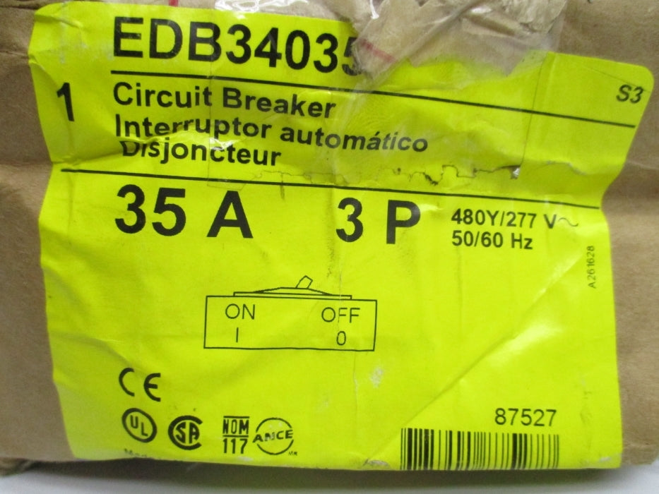 SQUARE D EDB34035 35A 240V (AS PICTURED) NSMP