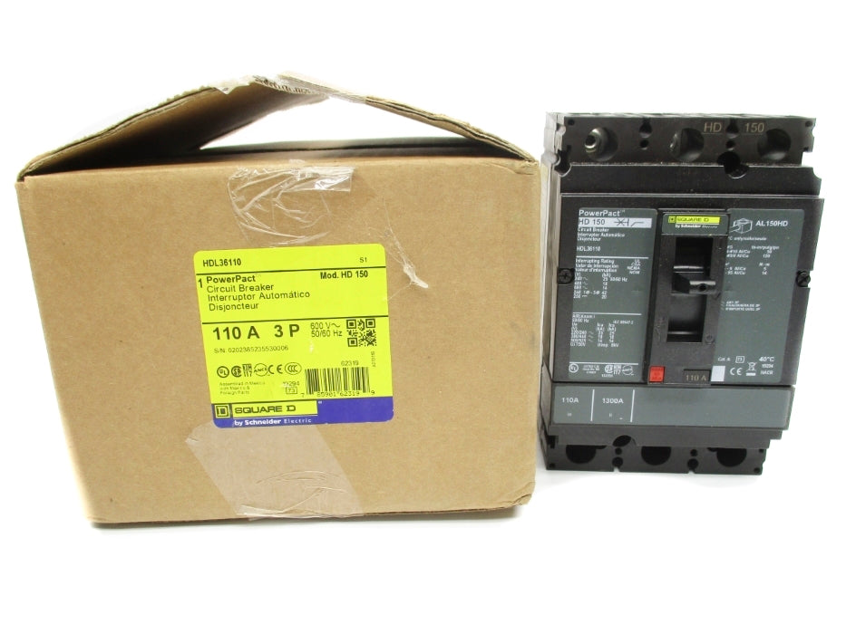 SQUARE D HDL36110 110A 600V NSMP