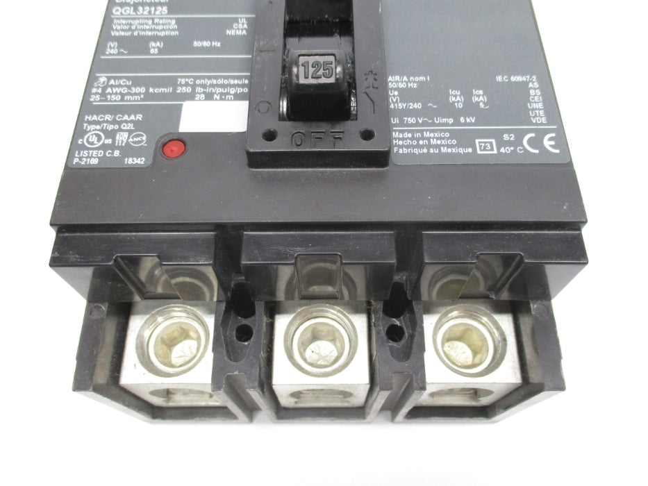 SQUARE D QGL32125 240V 125A NSMP