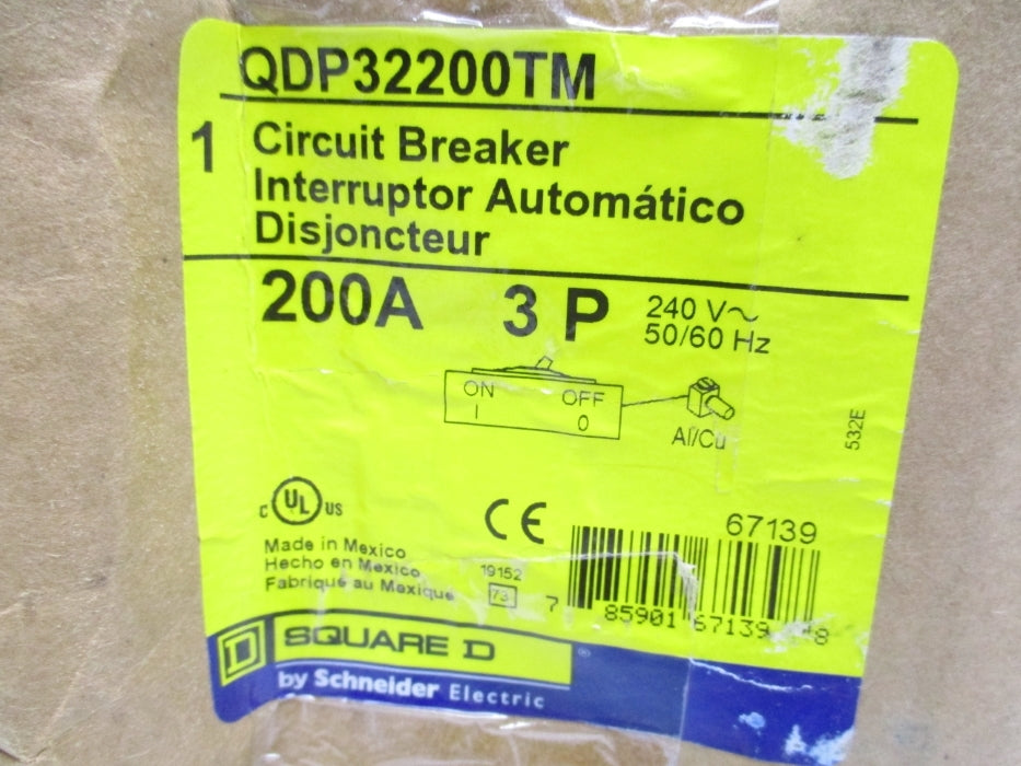 SQUARE D QDP32200TM 240V 200A (AS PICTURED) NSMP