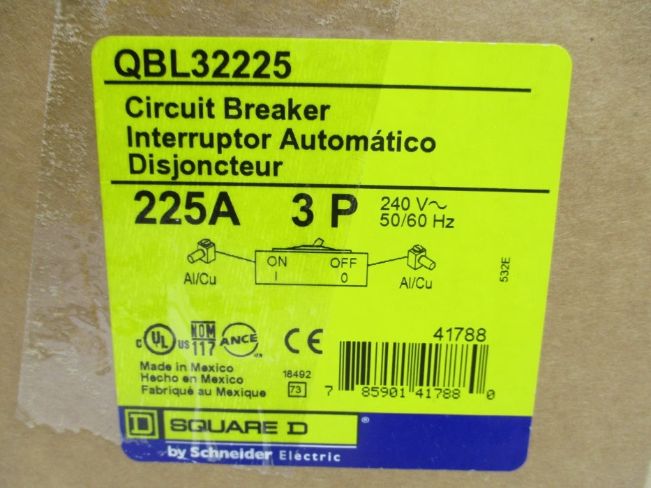 SQUARE D QBL32225 225A 240V NSMP