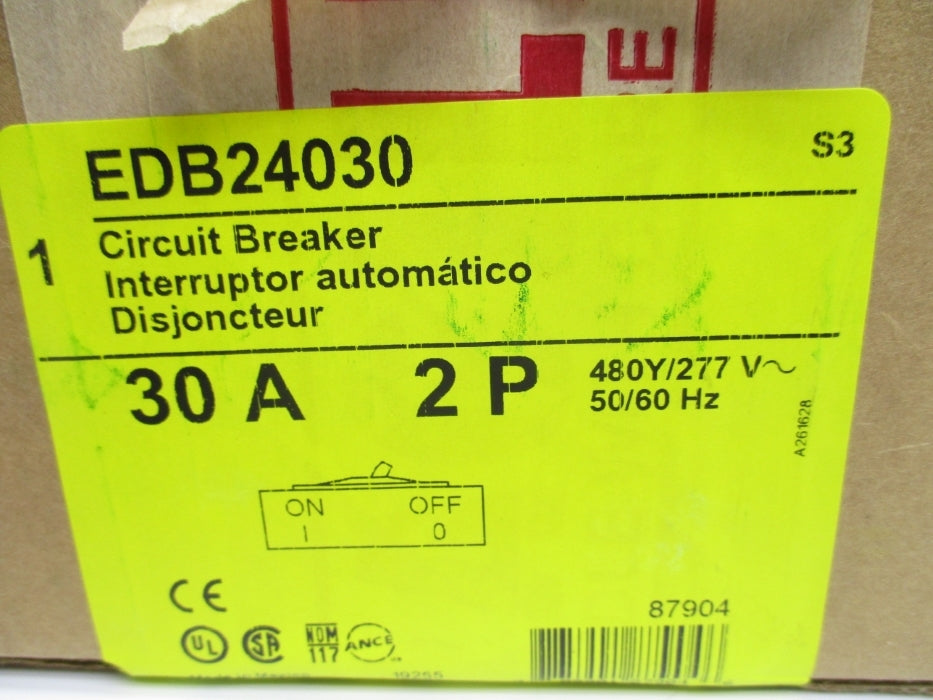 SQUARE D EDB24030 30A 277V NSMP