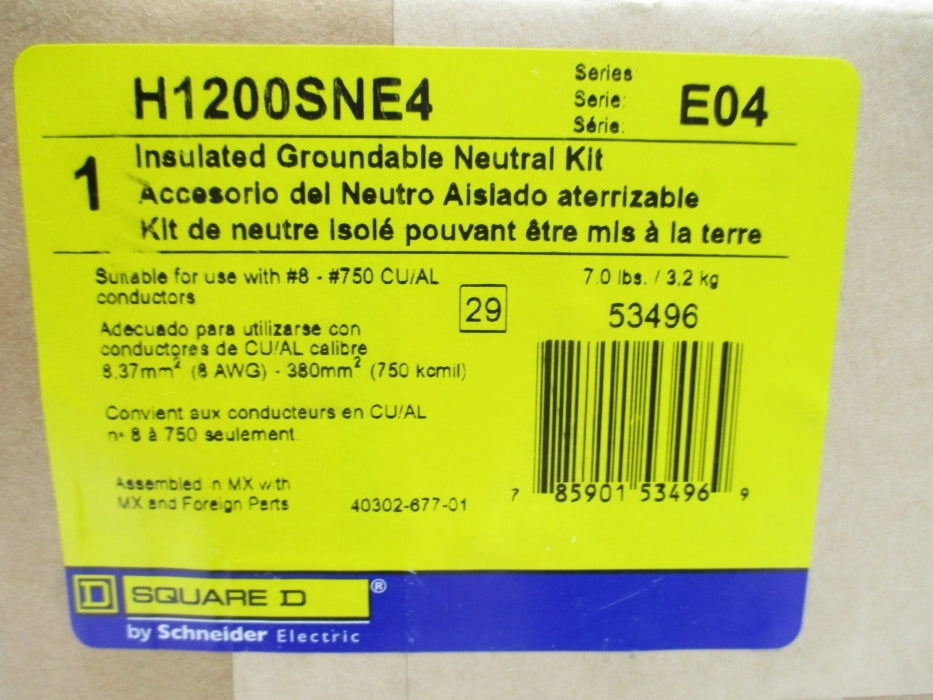 SQUARE D H1200SNE4 SER. E04 NSFS
