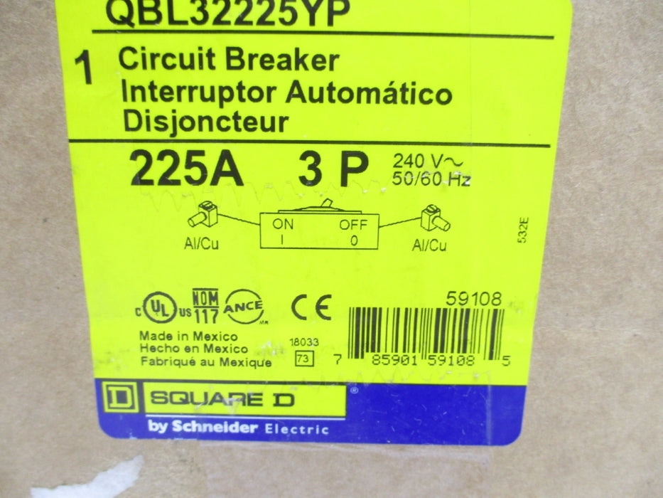 SQUARE D QBL32225YP 225A 240V NSMP