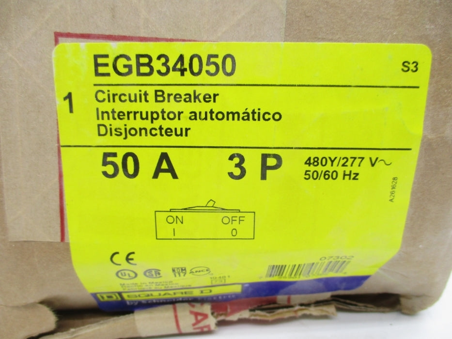 SQUARE D EGB34050 277V 50A NSFS