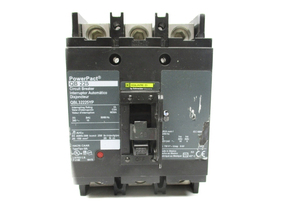 SQUARE D QBL32225YP 240V 225A NSNP