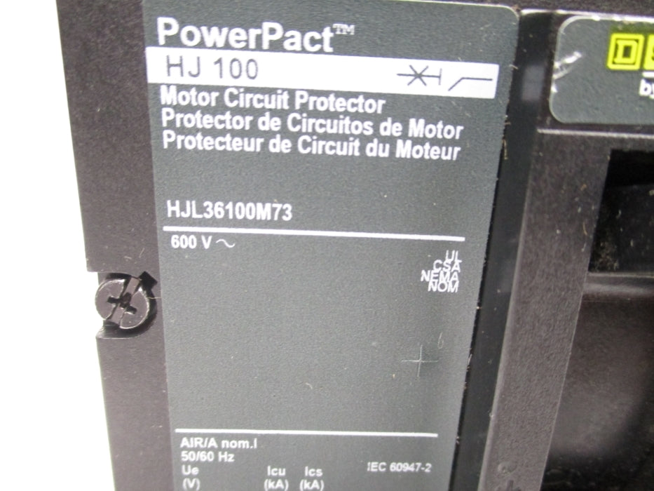 SQUARE D HJL36100M73 100A 600V NSNP