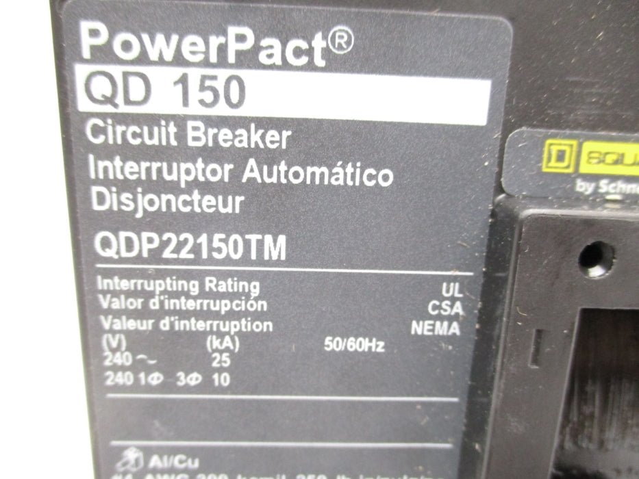 SQUARE D QDP22150TM 150A 240V (AS PICTURED) NSMP