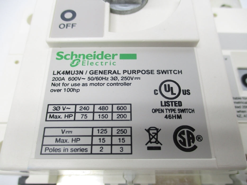 SCHNEIDER ELECTRIC LK4MU3N NSMP
