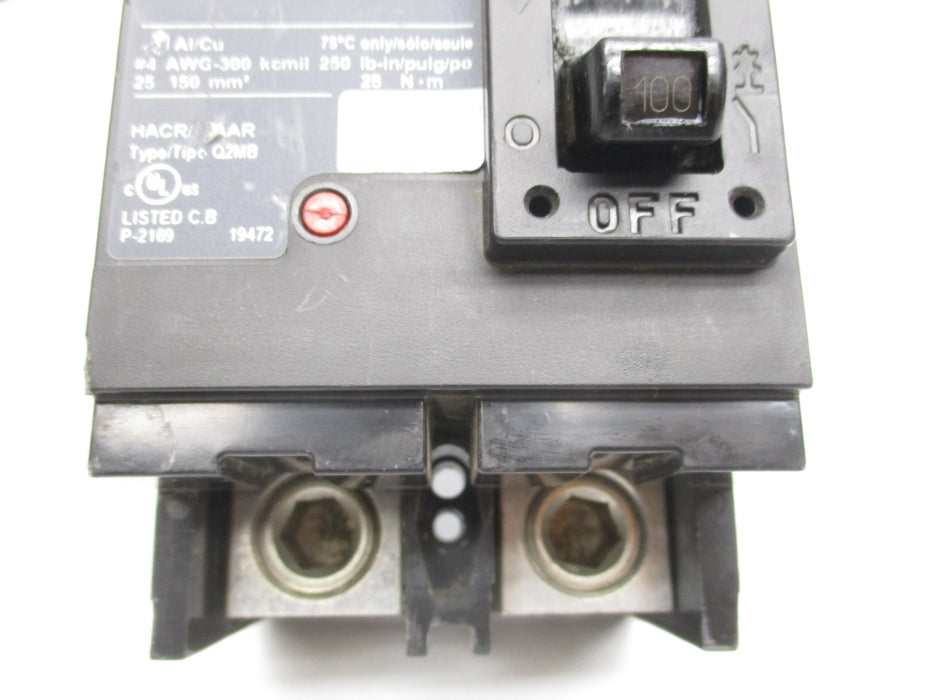SQUARE D QBP22100TM 100A 240V NSNP