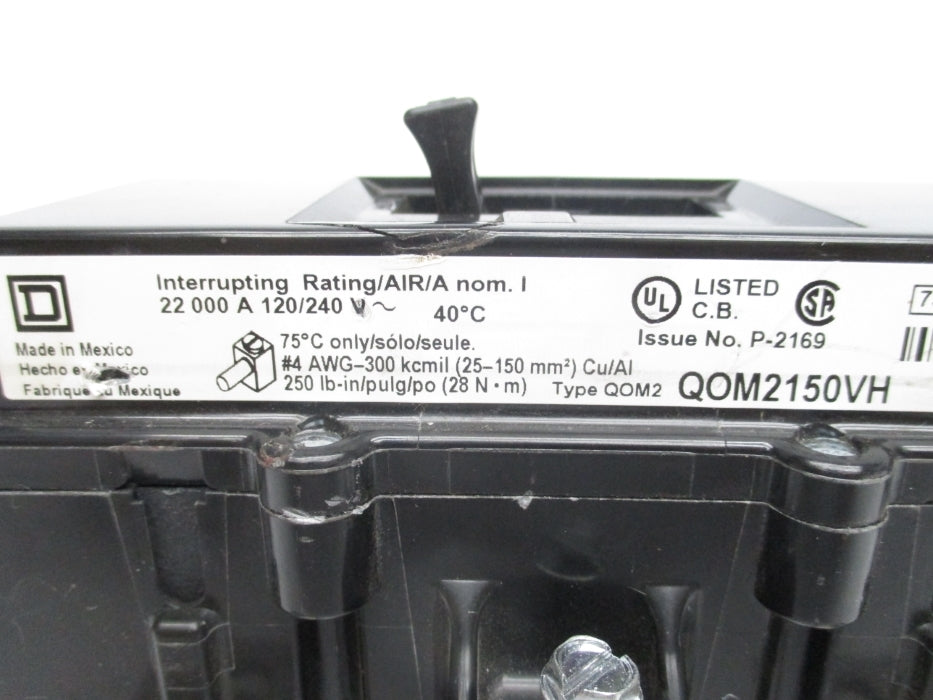 SQUARE D QOM2150VH 150A 240V NSNP