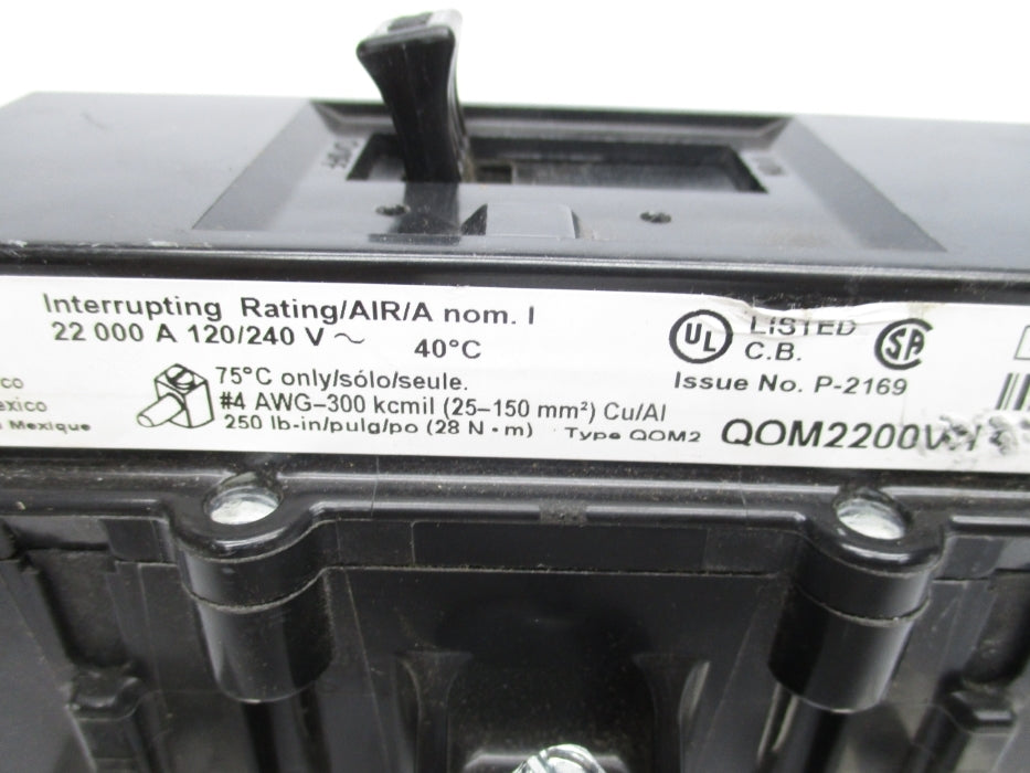 SQUARE D QOM2200VH 200A 120/240V NSNP