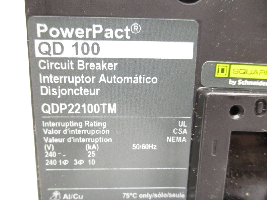 SQUARE D QDP22100TM 100A 240V NSMP
