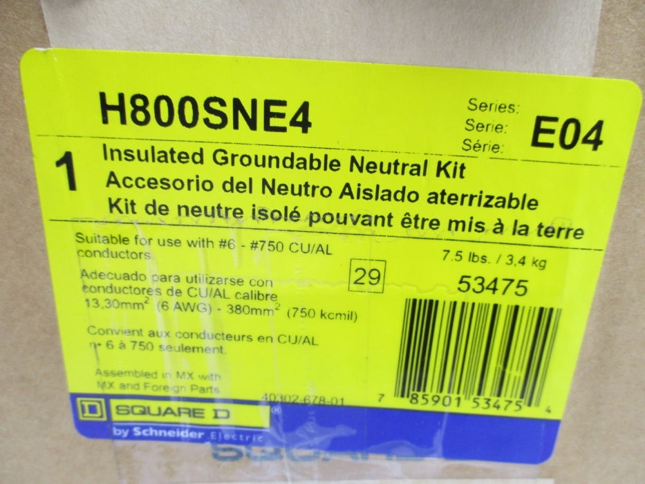 SQUARE D H800SNE4 SER. E04 NSMP