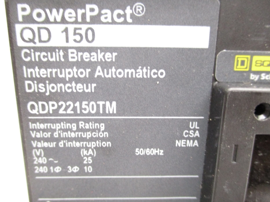 SQUARE D QDP22150TM 240V 150A UNMP