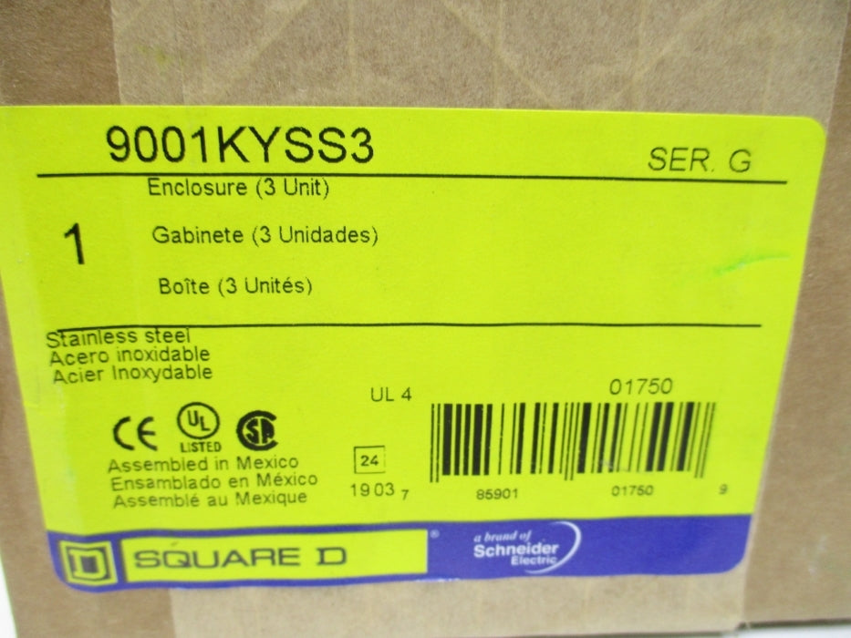 SQUARE D 9001KYSS3 SER. G NSFS