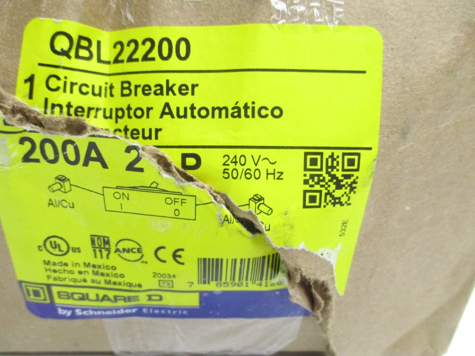 SQUARE D QBL22200 200A 240V NSMP