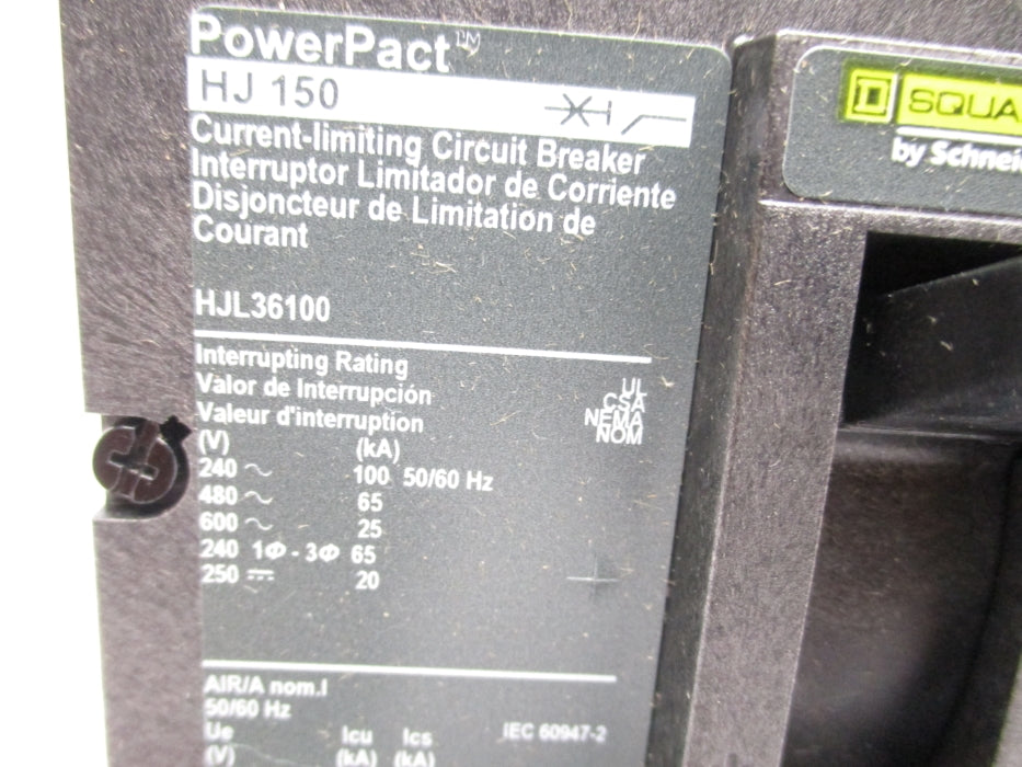 SQUARE D HJL36100 100A 600V NSMP