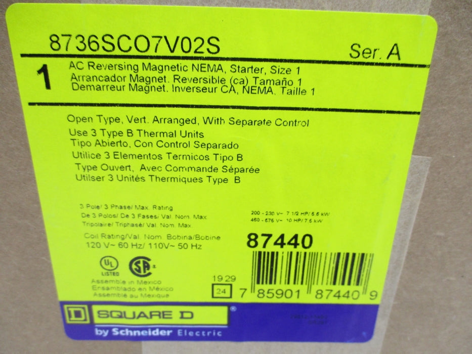 SQUARE D 8736SCO7V02S SER. A (AS PICTURED) NSMP