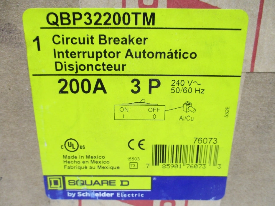 SQUARE D QBP32200TM 240V 200A NSFS