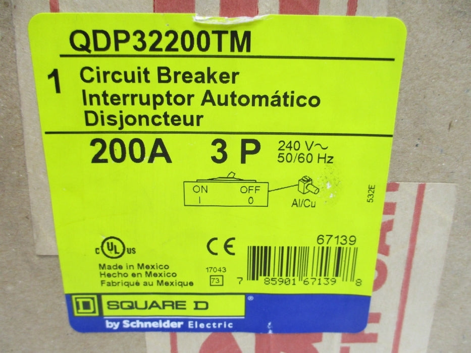 SQUARE D QDP32200TM 200A 240V NSFS