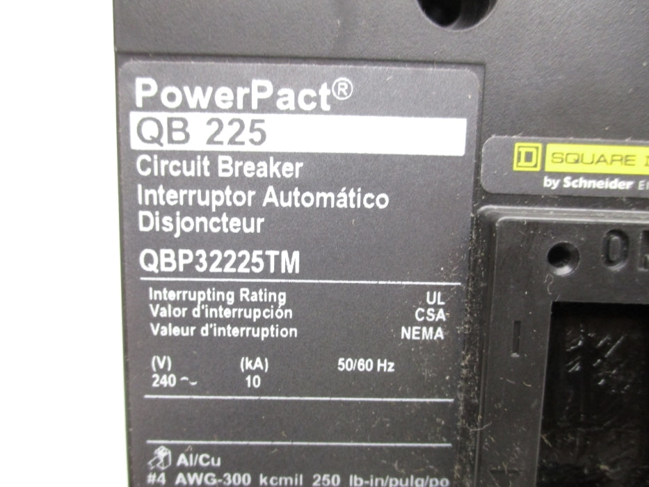 SQUARE D QBP32225TM 225A 240V NSMP