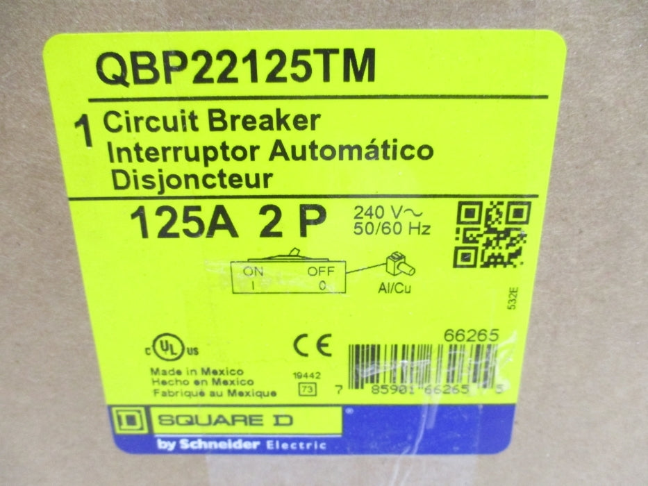 SQUARE D QBP22125TM 125A 240V NSMP