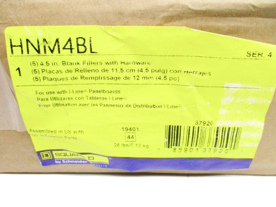 SQUARE D HNM4BL SER. 4 (PKG OF 5) NSMP
