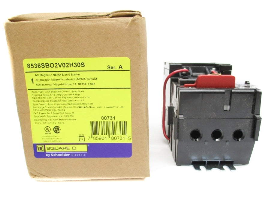SQUARE D 8536SBO2V02H30S SER. A 110-120V 6-18A  NSMP