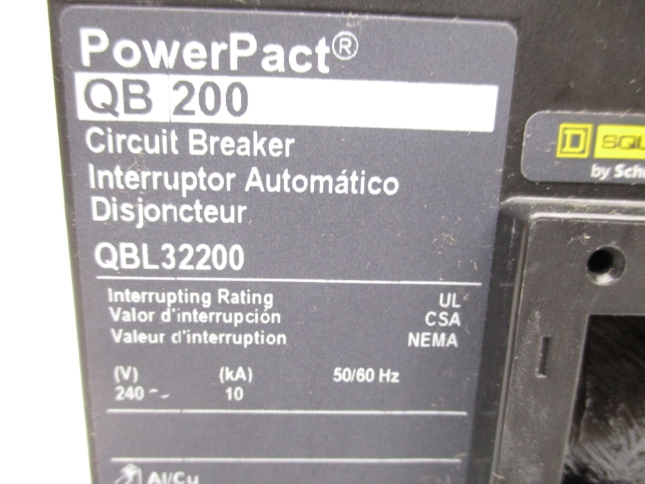 SQUARE D QBL32200 200A 240V NSMP