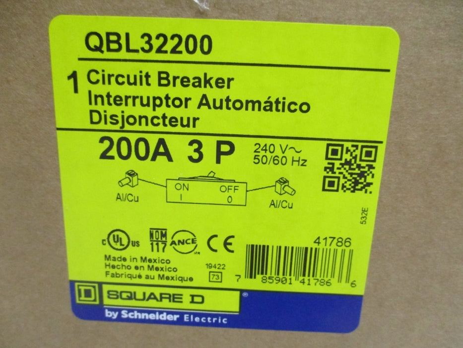 SQUARE D QBL32200 200A 240V NSMP