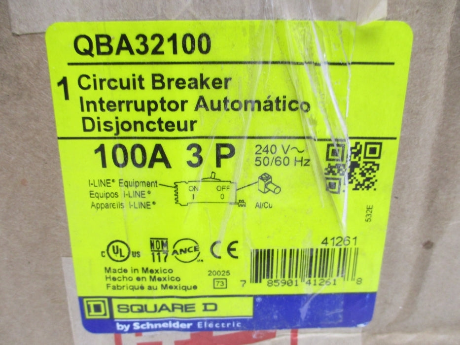 SQUARE D QBA32100 100A 240V NSMP