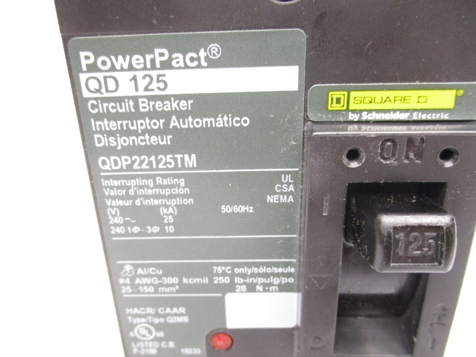 SQUARE D QDP22125TM 125A 240V NSMP