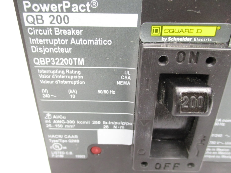 SQUARE D QBP32200TM 200A 240V NSMP