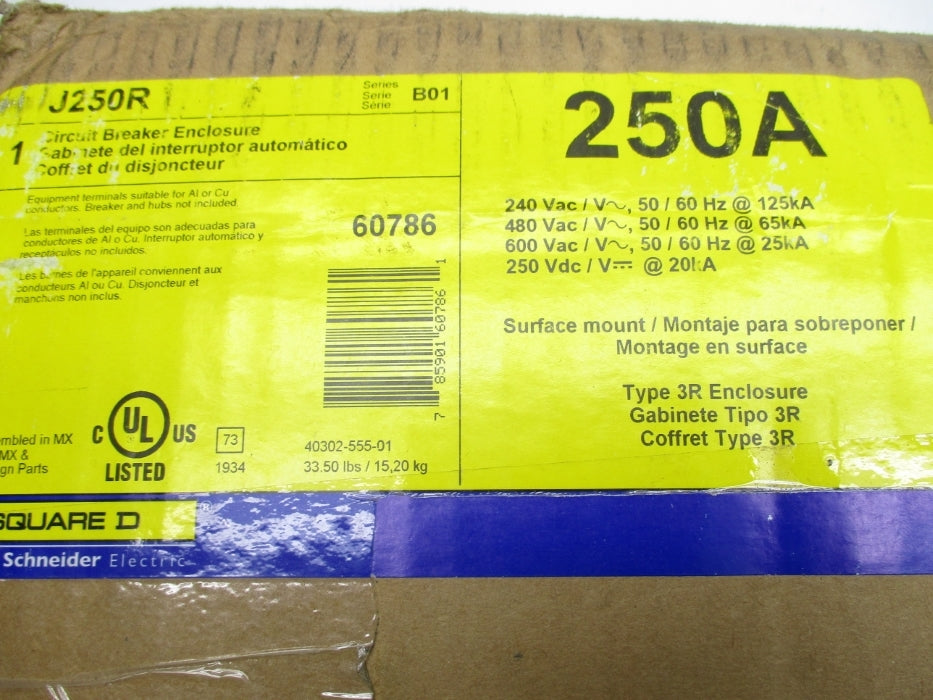 SQUARE D J250R SER. B01 NSMP