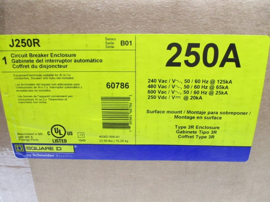 SQUARE D J250R SER. B01 NSFS