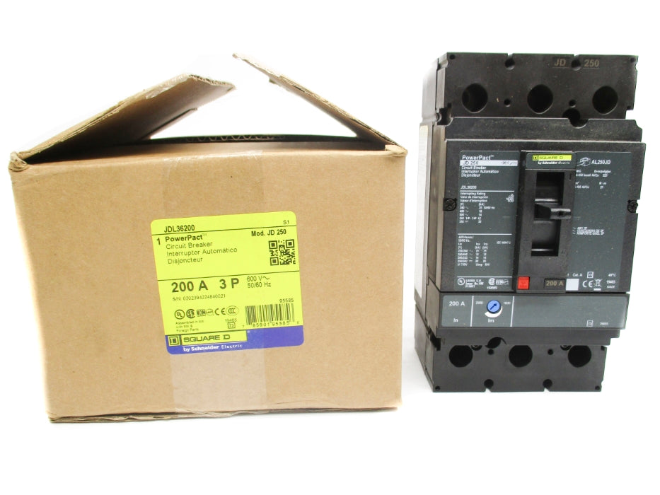 SQUARE D JDL36200 200A 600V NSMP