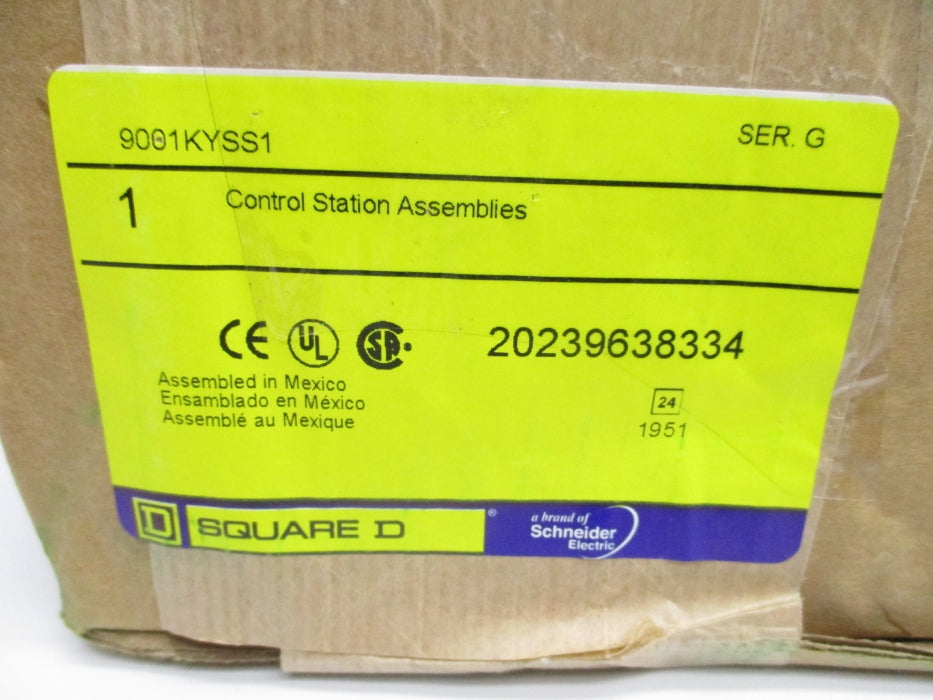 SQUARE D 9001KYSS1 SER. G NSMP