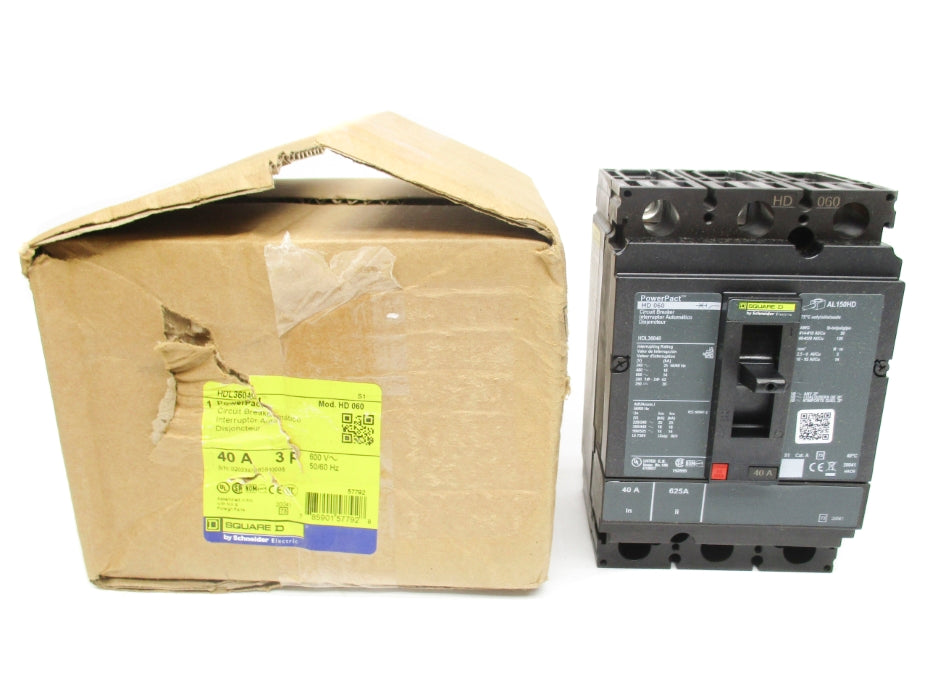 SQUARE D HDL36040 40A 600V NSMP