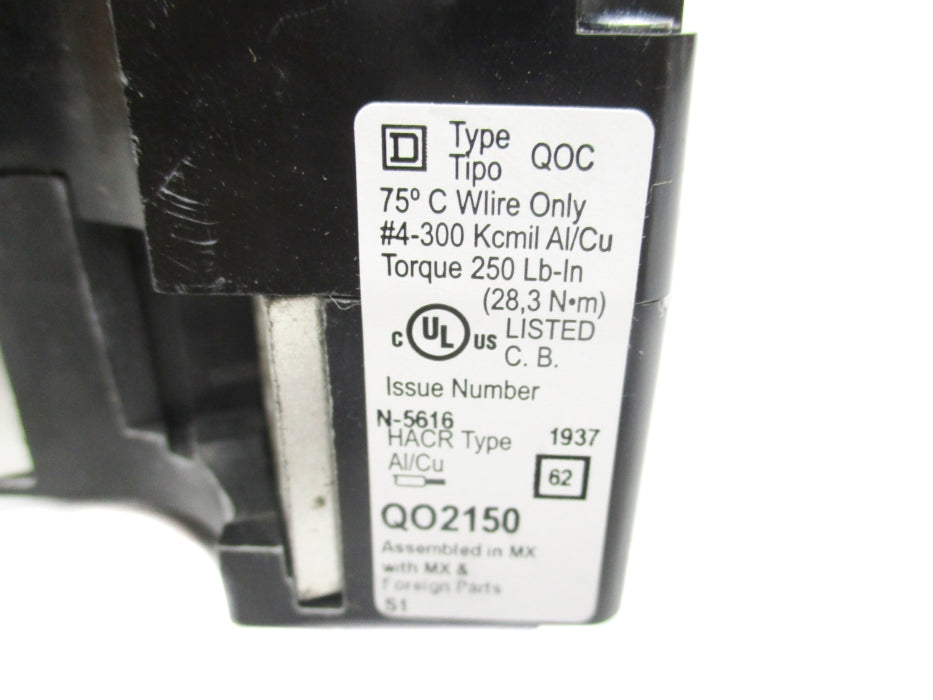 SQUARE D QO2150 150A 240V NSMP