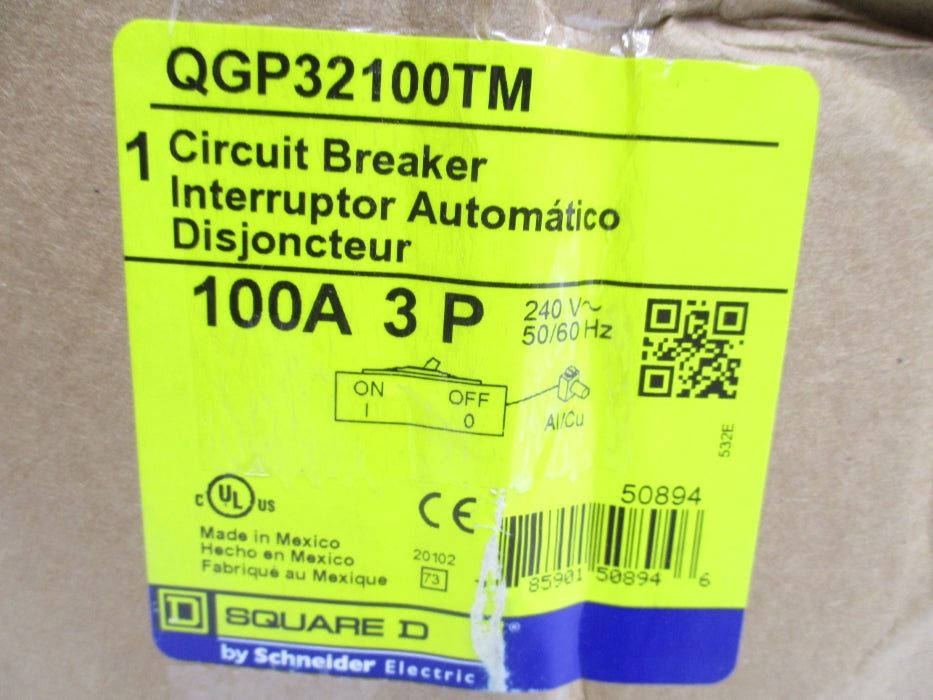 SQUARE D QGP32100TM 100A 240V NSMP