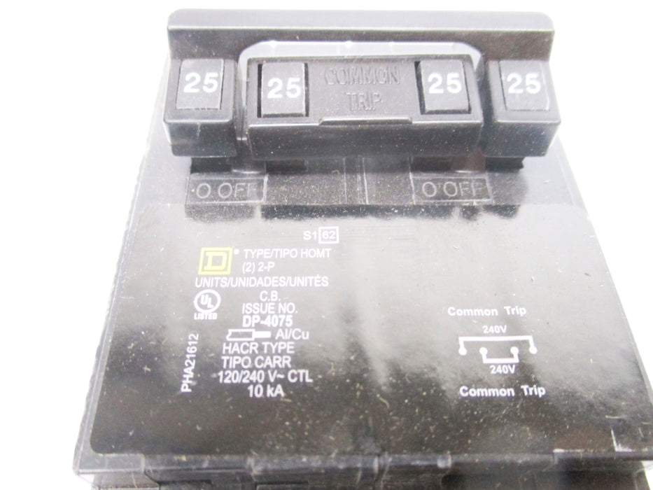 SQUARE D HOMT225225 120/240V 25-25A NSNP