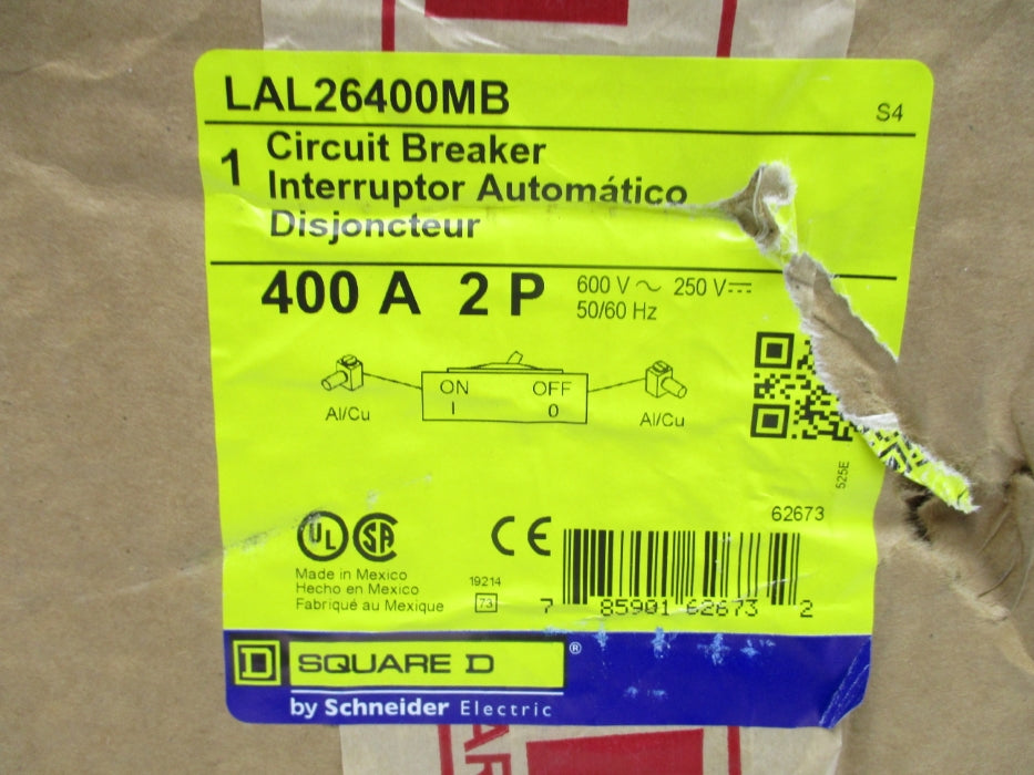 SQUARE D LAL26400MB 600V 400A NSFS