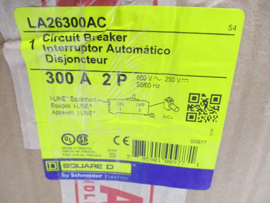 SQUARE D LA26300AC 300A 600V (AS PICTURED) NSMP