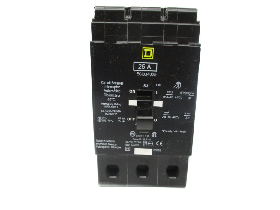 SQUARE D EGB34025 25A 277V NSNP