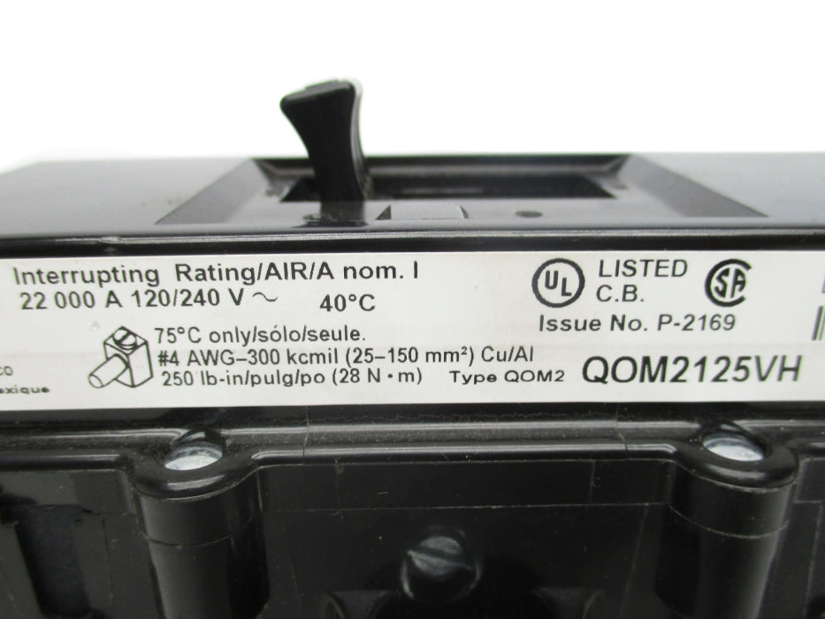 SQUARE D QOM2125VH 125A 120/240V NSNP