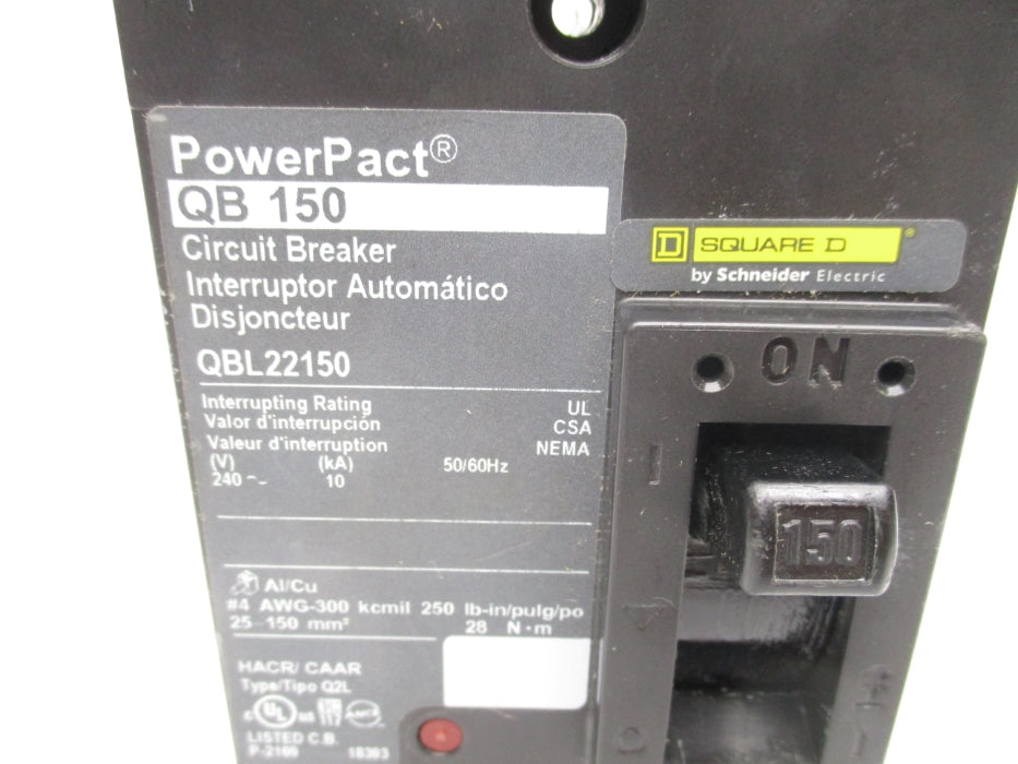 SQUARE D QBL22150 240V 150A NSNP