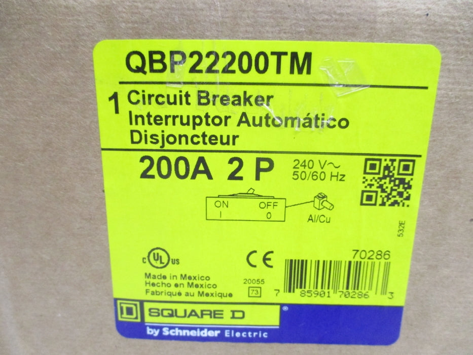 SQUARE D QBP22200TM 200A 240V NSMP