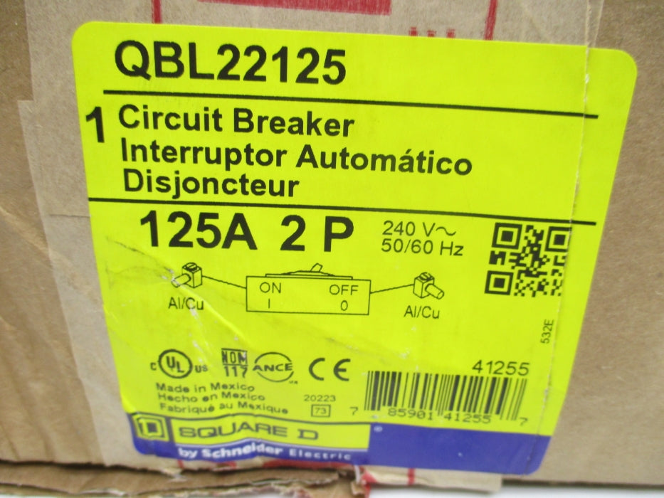 SQUARE D QBL22125 125A 240V NSFS
