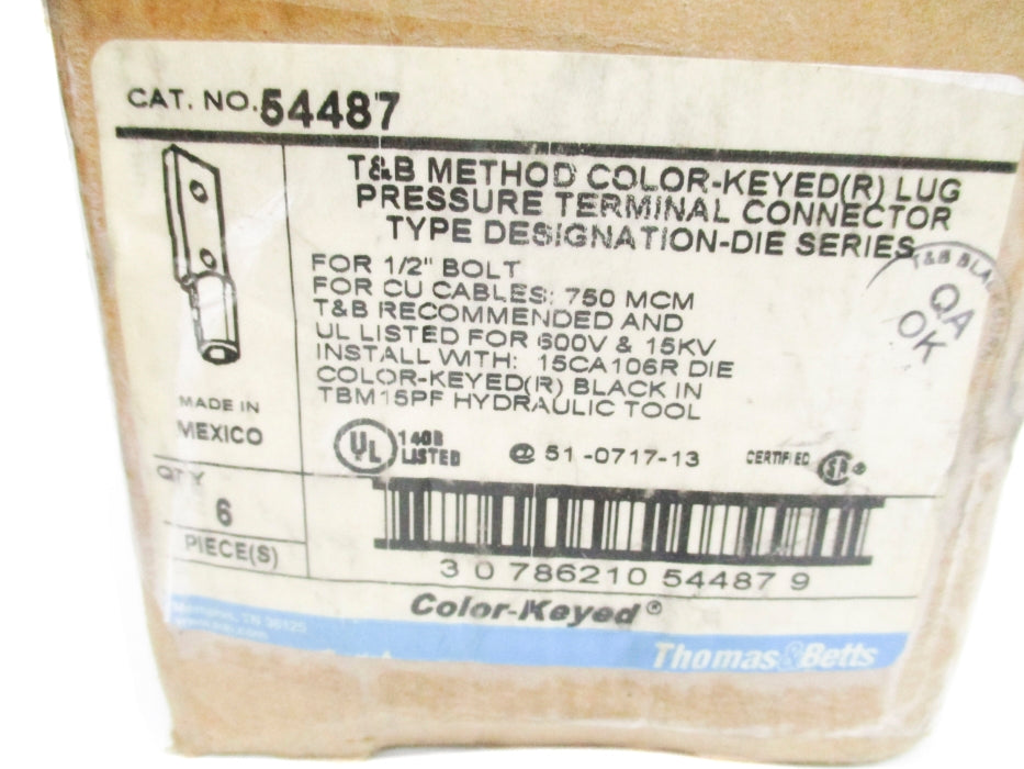 THOMAS&BETTS 54487 (PKG OF 6) NSMP
